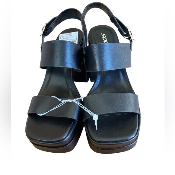 Soda black platform heels size 9 brand new - Picture 2 of 8